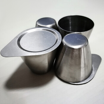 扑哩扑剌高带盖镍坩埚耐高温耐酸碱铁银热分析实验室沁 30ml【镍坩埚