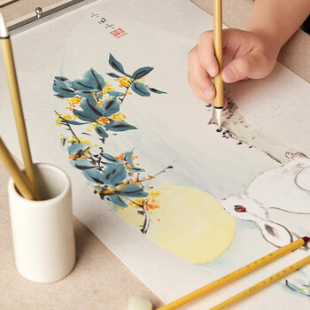 六品堂国画毛笔套装9支装送笔帘 兼毫羊毫勾线白云毛笔学生国画工笔画书法颜料画笔 六品堂国画毛笔套装9支装送笔帘 兼毫羊毫勾线白云毛笔学生国画工笔画书法颜料画笔