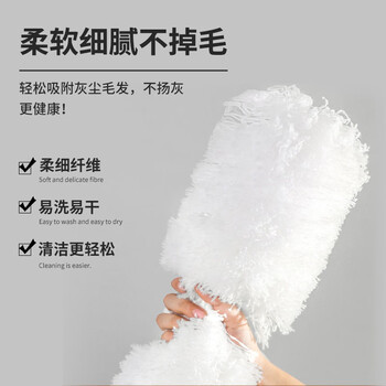 柯瑞柯林除尘掸缝隙清洁灰尘静电除尘扫灰掸子(10掸头+1白色短柄) DS13W 柯瑞柯林除尘掸缝隙清洁灰尘静电除尘扫灰掸子(10掸头+1白色短柄) DS13W