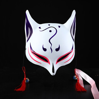 和风半脸猫全脸猫脸面具动漫狐狸cosplay面具 灵狐d款