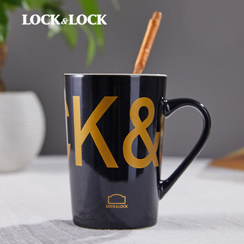 乐扣乐扣（LOCK&LOCK）马克杯家用牛奶杯早餐杯情侣杯子麦片杯水杯男女咖啡杯子YSH10010