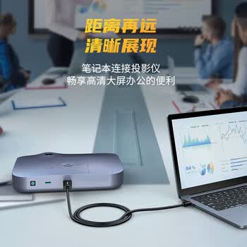 胜为Mini DP转HDMI转换线转接头Surface苹果Mac丽台显卡迷你dp雷电接口电脑接投影仪扩展1.8米 MN-3080