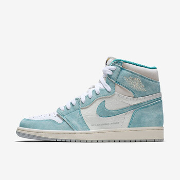 jordanair jordan 1 aj1白绿湖水绿男子高帮篮球鞋 555088-311 41