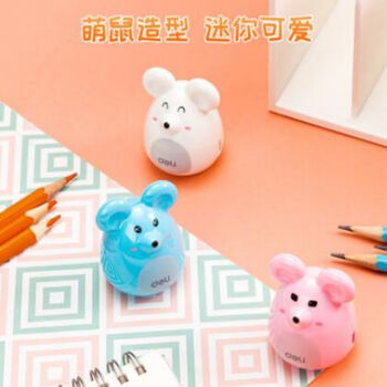 得力(deli)0569米乐鼠学生削笔刀卷笔刀转笔刀削笔器颜色随机 12个装 得力(deli)0569米乐鼠学生削笔刀卷笔刀转笔刀削笔器颜色随机 12个装