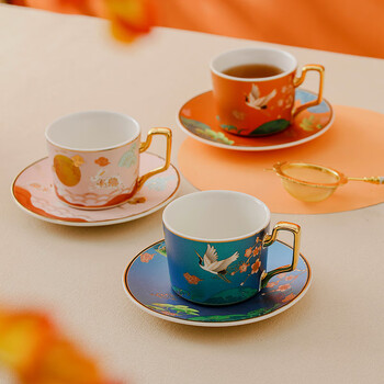 vidsel高颜值咖啡杯礼盒装新婚礼物轻奢情侣杯子礼盒闺蜜结婚乔迁伴手礼