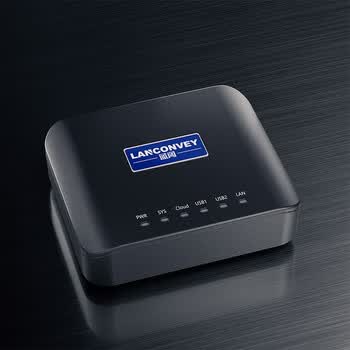 蓝阔PS211UW打印服务器支持两台USB打印机网络共享器 手机远程云打印电脑扫描USB设备共享云盒子