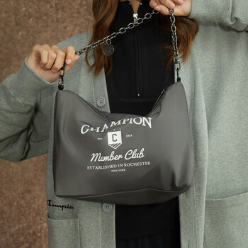 Champion冠军秋季新款幸运饼干斜挎包女腋下包双背 深灰 均码 Champion冠军秋季新款幸运饼干斜挎包女腋下包双背 深灰 均码