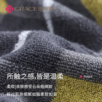 洁丽雅(Grace)新疆棉毛巾 长绒棉A类毛巾2条装 纯棉加厚柔软强吸水洗脸巾105/条 洁丽雅(Grace)新疆棉毛巾 长绒棉A类毛巾2条装 纯棉加厚柔软强吸水洗脸巾105/条