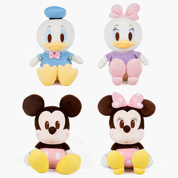 迪士尼disney上海米奇米妮玩偶米老鼠公仔和唐老鸭毛绒玩具可爱布娃娃