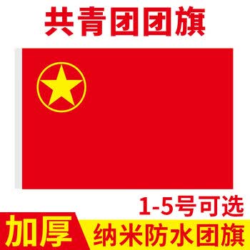 贸丰中国共青团团旗加厚纳米防水防晒旗帜1号团旗（288x192cm）3C数码全网低价