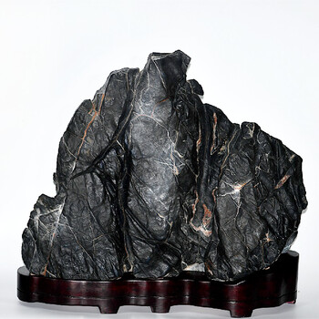 游此斋原石磬石天然灵璧石奇石景观石摆件摆设居家会所书房摆件公司