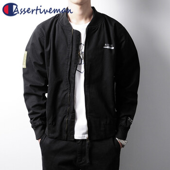 中奥冠 军飞行员夹克男ma1菲乐潮牌男装联名gboy余文乐飞行服男港风棒球服ma 1飞行员夹克薄胖子大logo标 黑色 春秋薄款 大logo标 3xl 图片价格品牌报价 京东