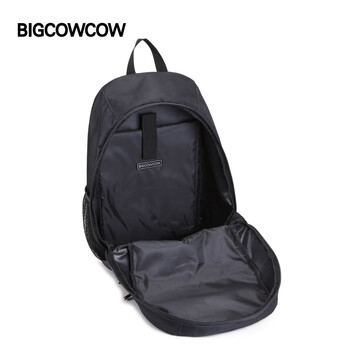 BIGCOWCOW双肩包男大容量防泼水旅行背包高中大学生书包 绿色 生日礼物