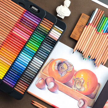 马可（MARCO）120色油性彩铅美术生专用
雷诺阿系列铁盒开学生日礼物儿童男女孩学生画风筝出游相纸涂鸦彩色铅笔