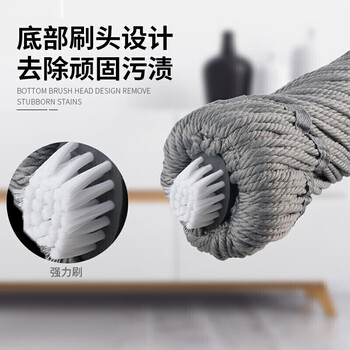 茶花 拖把家用一拖净拖布地拖墩布免手洗旋转自拧水吸水懒人拖把