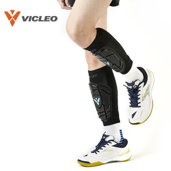 维克利奥VICLEO 足球护腿板护小腿板护胫运动护具一对装 V819219 黑色M码 维克利奥VICLEO 足球护腿板护小腿板护胫运动护具一对装 V819219 黑色M码