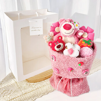 绿野客女生女孩新年圣诞节礼物平安夜礼物闺蜜玩偶花束18岁生日儿童