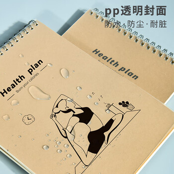 维克多利【全网低价】维克多利A5健身计划本100天健身计划训练本拖延症监督记录表运动自律打卡计划表