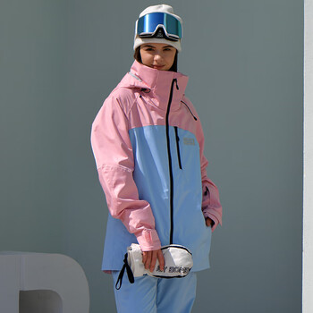 RUNNING RIVER奔流 女士 冬季 户外运动单板透气滑雪服上衣外套新款N3412 302粉 40-L