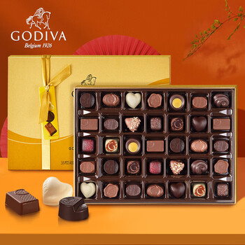 歌帝梵godiva巧克力礼盒比利时进口黑巧送女生朋友生日节日礼物散装