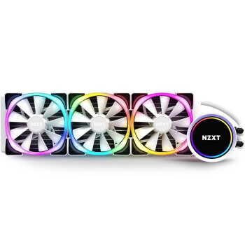 nzxt恩杰海妖z73rgb白色版360mm一体式水冷散热器白色水冷可编程自