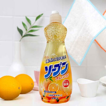 家耐优KANEYO橙香果蔬 餐具洗洁精浓缩洗涤灵 600ml/瓶 日本原装进口 家耐优KANEYO橙香果蔬 餐具洗洁精浓缩洗涤灵 600ml/瓶 日本原装进口