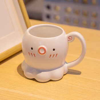 陶瓷马克杯男创意搞怪杯子女生日礼物实用茶杯简约高颜值章鱼水杯