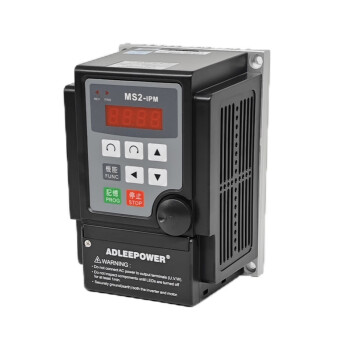 ADLEEPOWER爱德利0.75KW 1HP IPM单相220V变频器1200Hz MS2-107 4.1A 现货