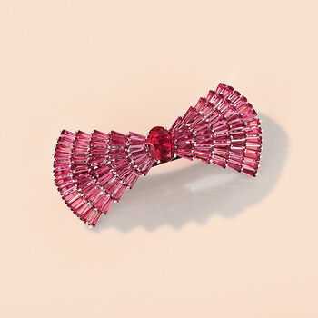 玛宝琪发夹后脑勺成人蝴蝶结卡子高端女顶夹一字夹水钻夹子头饰送老婆