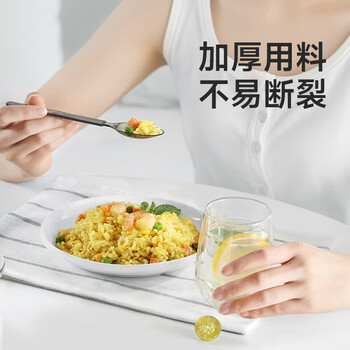 美丽雅一次性勺子50支独立包装食品级饭勺耐高温加厚外卖打包汤勺