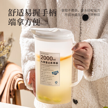 彩致(CAIZHI)冰箱凉水壶大容量冷水壶耐热加厚塑料凉白开柠檬水扎壶2L CZ6606 彩致(CAIZHI)冰箱凉水壶大容量冷水壶耐热加厚塑料凉白开柠檬水扎壶2L CZ6606