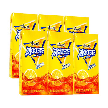 康师傅冰红茶茉莉蜜茶冰糖雪梨250ml61224盒多规格清凉柠檬茶夏日果汁