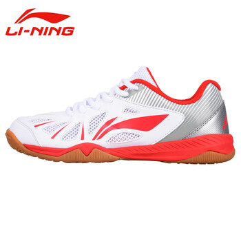 李宁乒乓球鞋男女款运动鞋 乒乓球专用鞋透气防滑 白红39 李宁乒乓球鞋男女款运动鞋 乒乓球专用鞋透气防滑 白红39