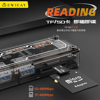 USB-C转换器Type-c扩展坞适用苹果电脑MacBook pro14新air13 M2转接头USB笔记本hdmi转接口PD快充 透视六合一