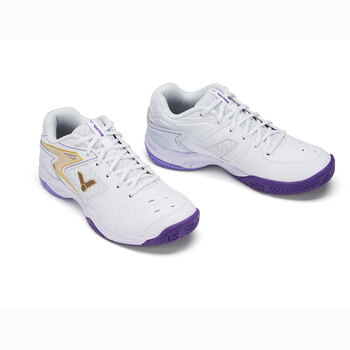 VICTOR威克多胜利羽毛球鞋男女款P9200TD高弹稳定类运动鞋白紫 42