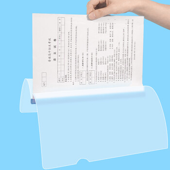 西玛（SIMAA）10只A4/10mm彩色透明抽杆夹 办公报告夹拉杆夹文件夹资料夹 文具 6076