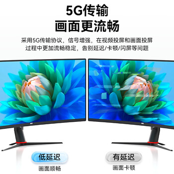 胜为无线投屏器HDMI传输 高清企业办公会议家用同屏器 笔记本电脑连接电视投影仪点对点50米DUH010AB