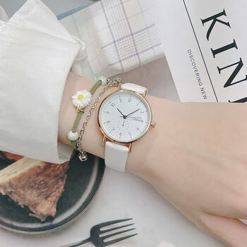 wecin手表女款学生党高颜值女生初中生高中生简约防水小巧表盘考试