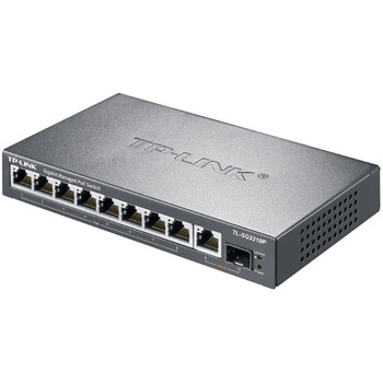 普联（TP-LINK）TL-SG2210P 云交换 10口全千兆Web网管 云管理PoE交换机 8PoE口+1千兆口+1千兆SFP 企业级分流器