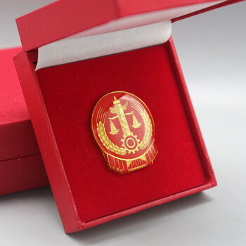 fgacct 新款式法院工作服灰色夏装春秋制服冬装胸针胸牌别针法徽 c款