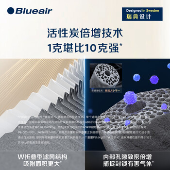 布鲁雅尔Blueair空气净化器过滤网滤芯黄金甲+滤网 适用7300系列机器除甲醛智能盾醛【配件】 布鲁雅尔Blueair空气净化器过滤网滤芯黄金甲+滤网 适用7300系列机器除甲醛智能盾醛【配件】