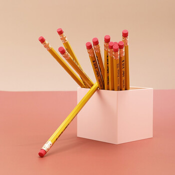 旗牌（Shachihata）Artline 学生练字HB铅笔套装（12支）+五角粉色卷笔刀 赠旗牌修正带