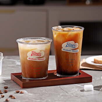 Bincoo玻璃咖啡杯家用冰美式透明杯子精致拿铁杯Dirty高颜值水杯