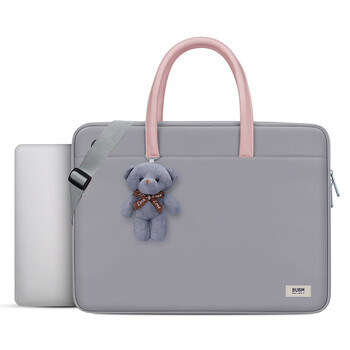 BUBM 手提电脑包15.6英寸女联想华为苹果小米单肩斜挎包时尚轻薄