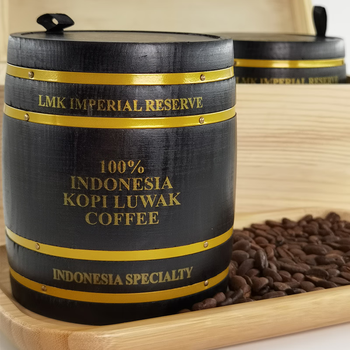 来美咖麝香猫猫屎咖啡豆礼盒200g 进博会展示 WAHANA庄园阿拉比卡G1