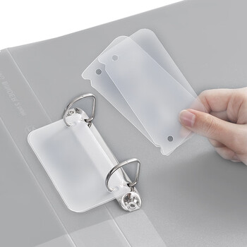 齐心(Comix)两孔夹文件夹 2孔文件夹活页打孔A4文件夹 D型二孔 1只装25mm A4 透明A5625