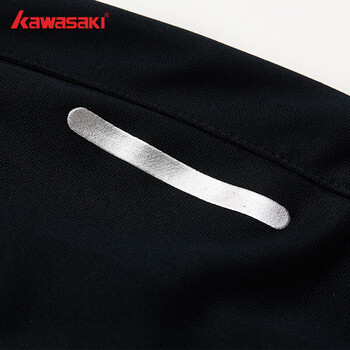川崎（KAWASAKI）羽毛球服短裤男女中性款速干薄款运动裤Q3681 黑色 S