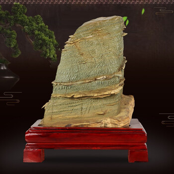启跃松花石原石摆件天然奇石景观石观赏石头工艺品客厅玄关办公室装饰