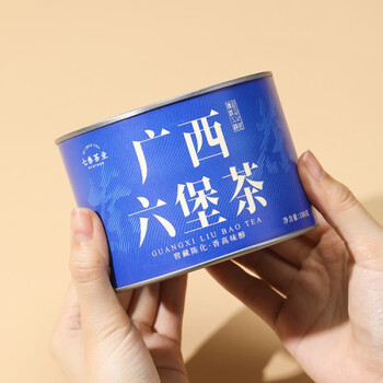 七春 六堡茶叶 黑茶广西梧州特级陈香窖藏熟茶100g品鉴可加陈皮自己喝