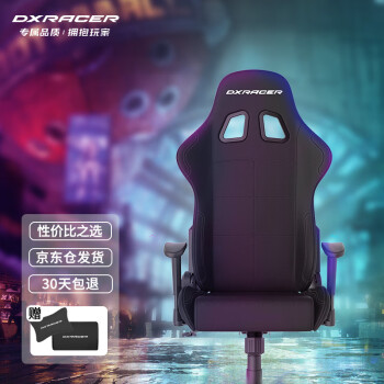 迪锐克斯（DXRACER）F01电脑椅 电竞椅办公椅人体工学椅老板椅可躺升降座椅 黑色